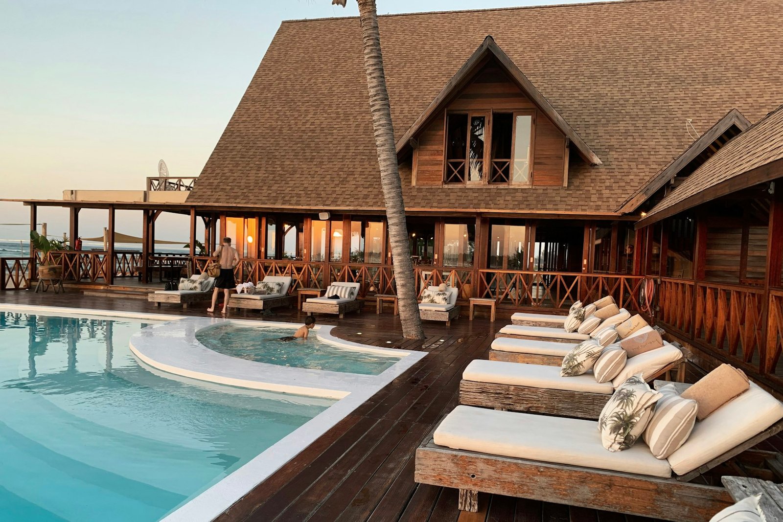 Hospitality resort with pool